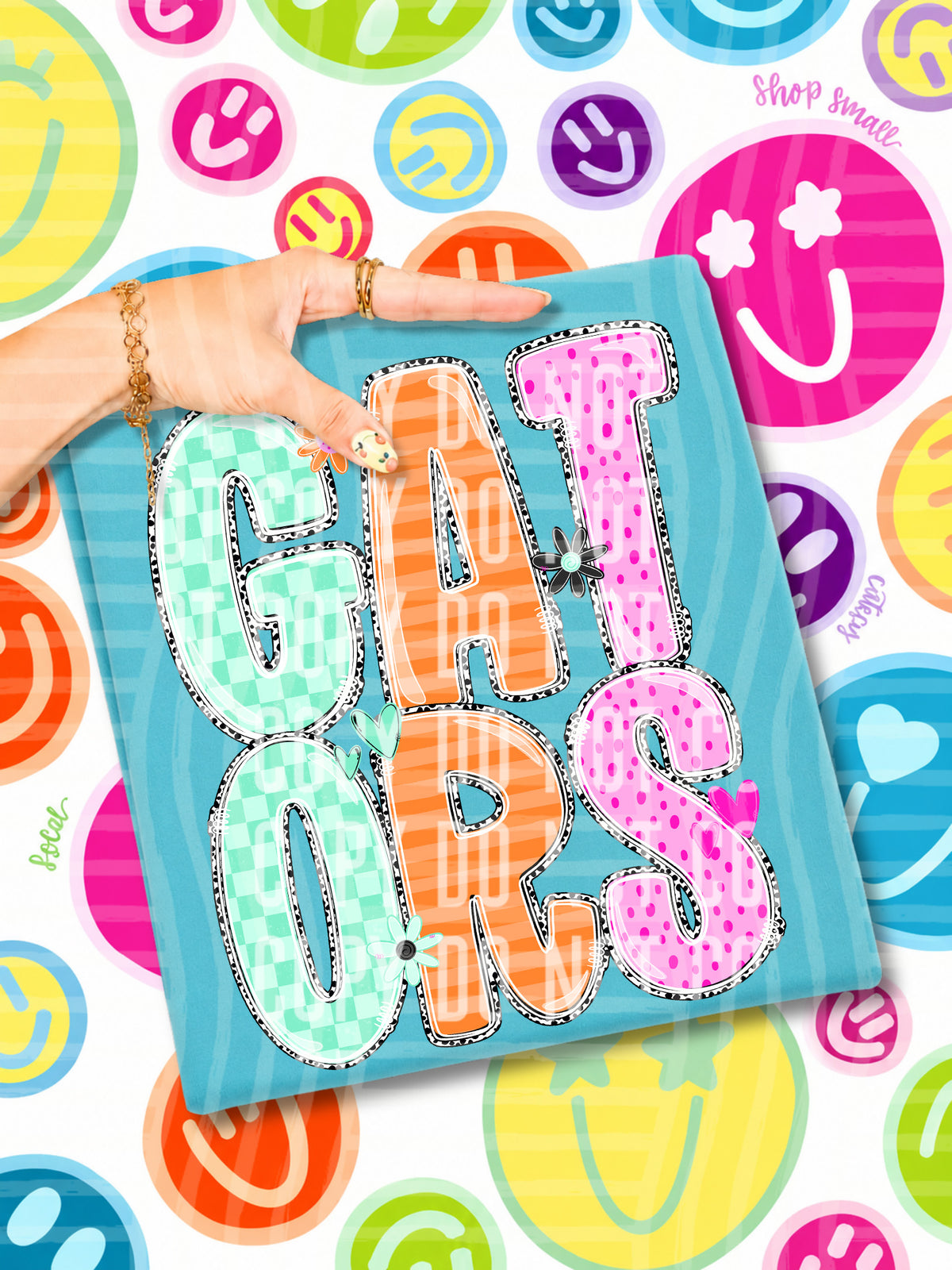 gators 22 happy blooms (caplinger) DTF transfer