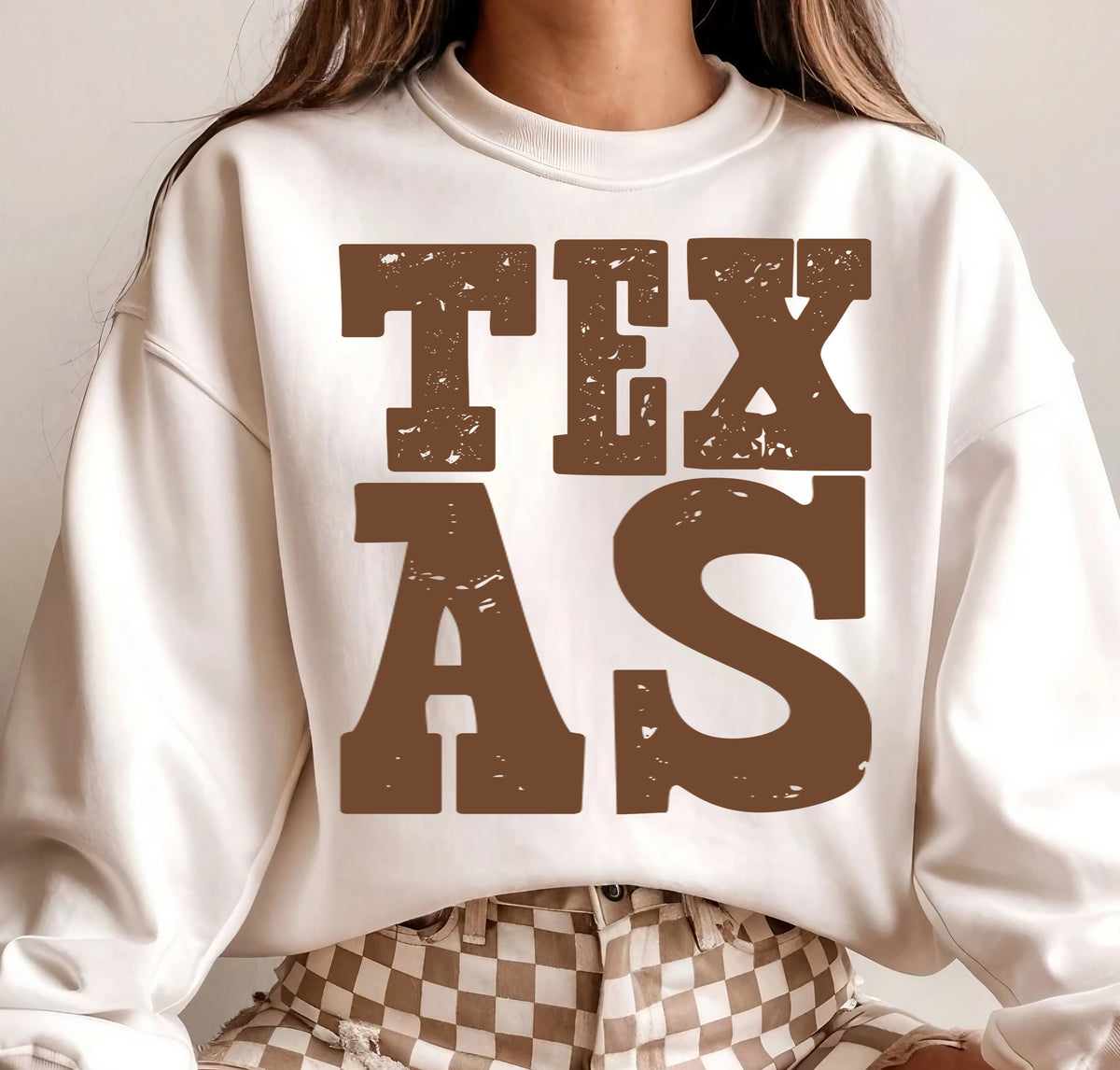 Texas Brown Grunge (S&G) DTF Transfer
