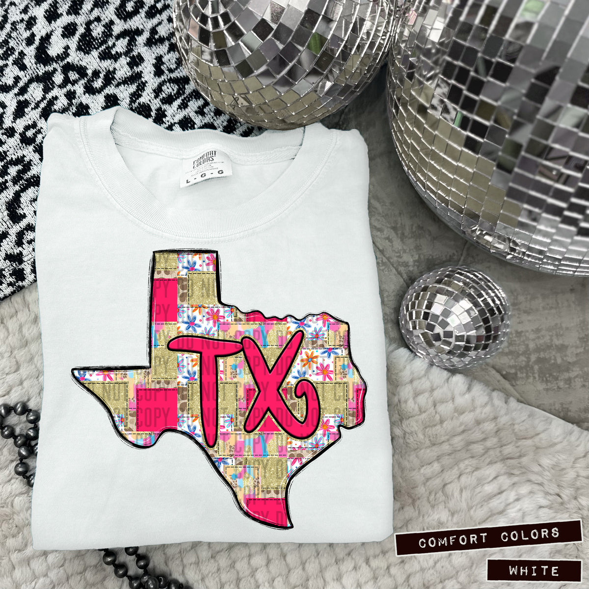 Pink Patch states DTF transfers