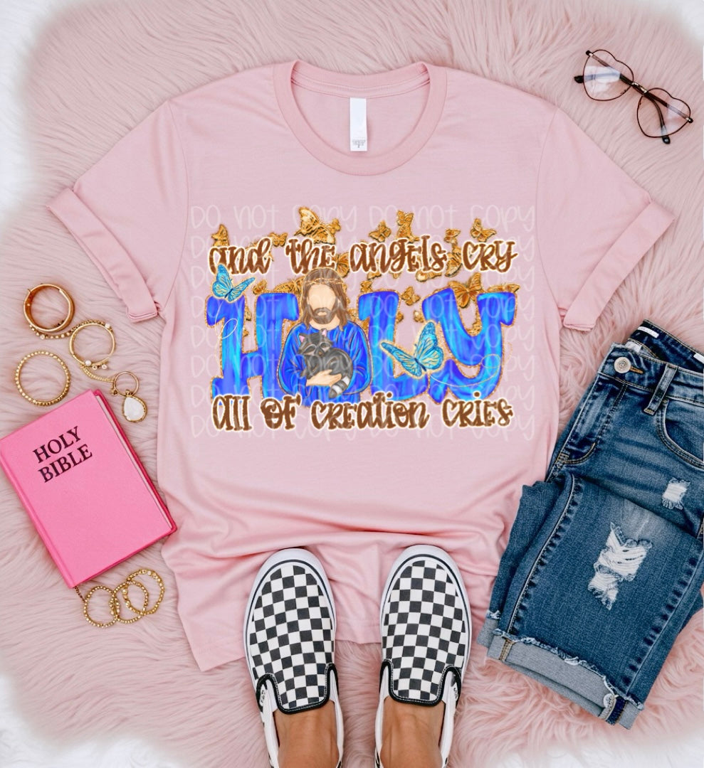 And the angels cried HOLY (SSD) DTF transfer