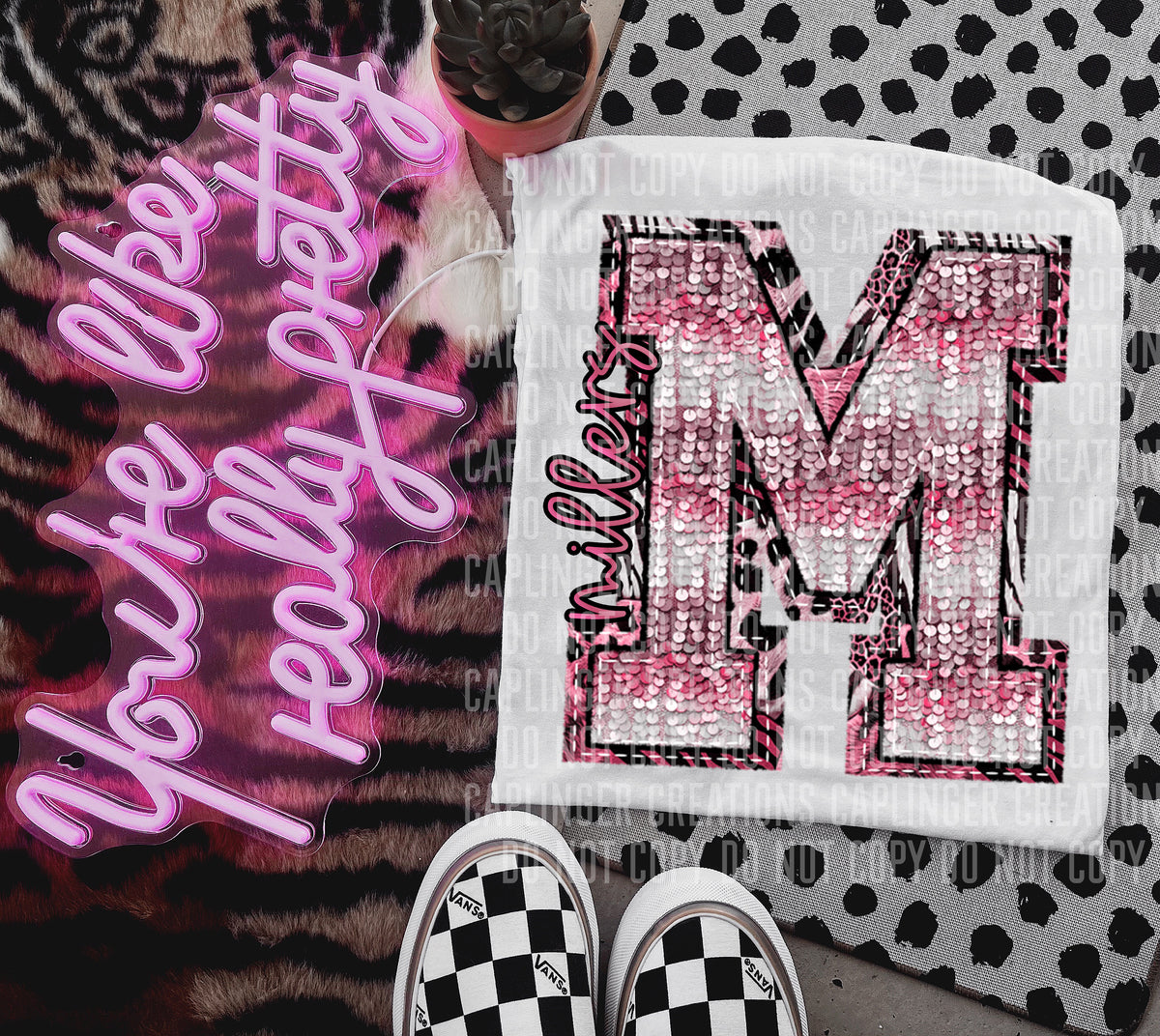 Millers wild and pink (Caplinger) DTF transfer