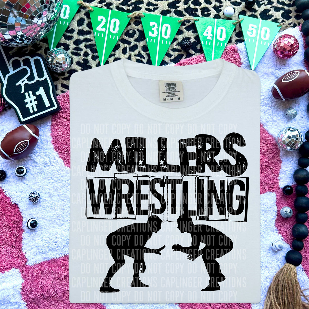 Millers Wrestling (Caplinger) DTF transfer