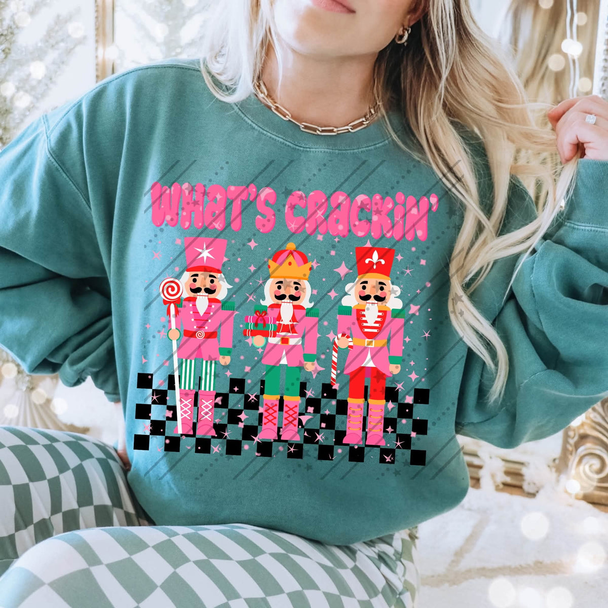 What's crackin' pink nutcrackers (Carter) DTF Transfer