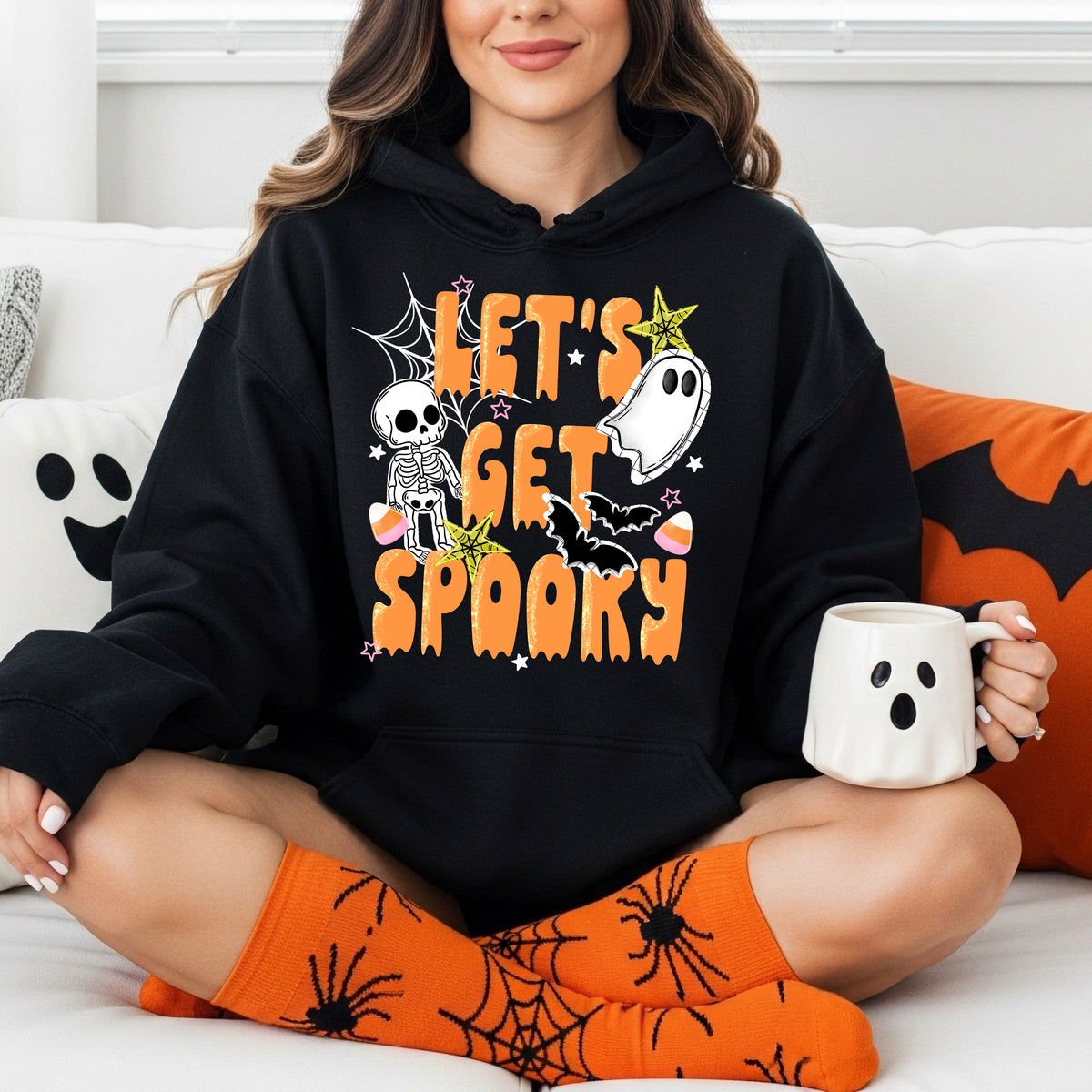 Let’s get spooky (skull and ghost) (CSC) DTF Transfer