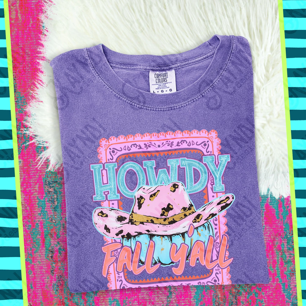 Howdy fall yall frame (Kayndi) DTF Transfer