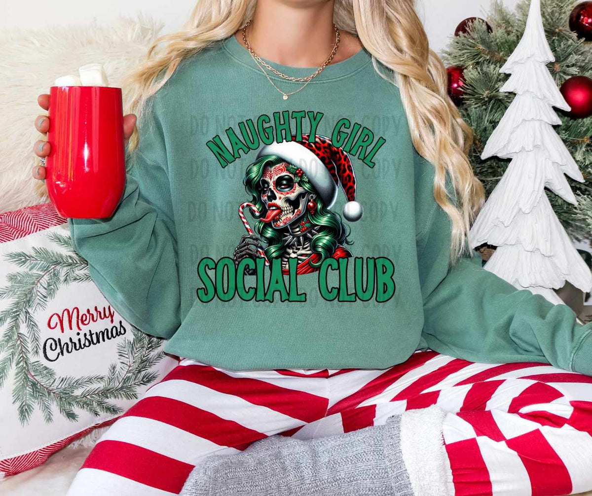 Naughty girl social club (CANVI) 64963 DTF transfer