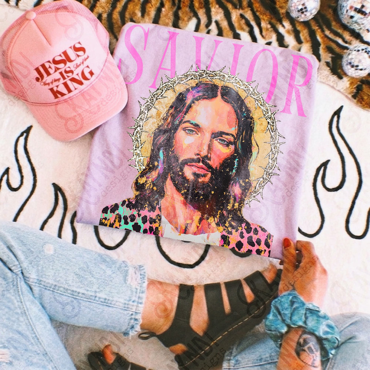 Savior pink font (Kayndi) DTF Transfer