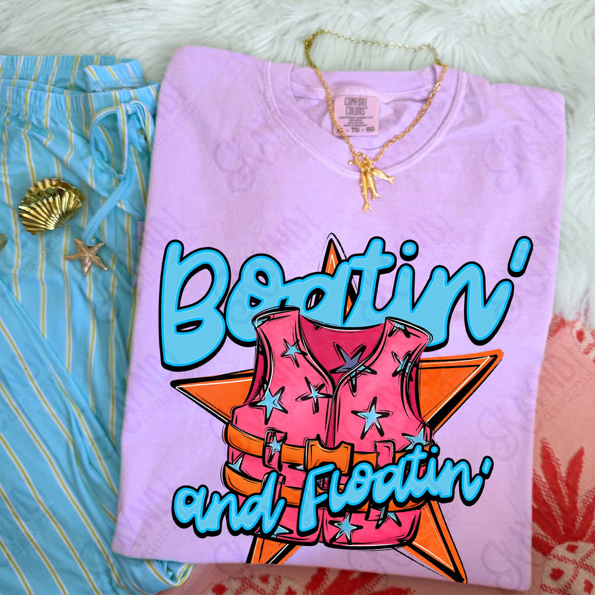 Boatin' and floatin' neon star (Kayndi) DTF Transfer