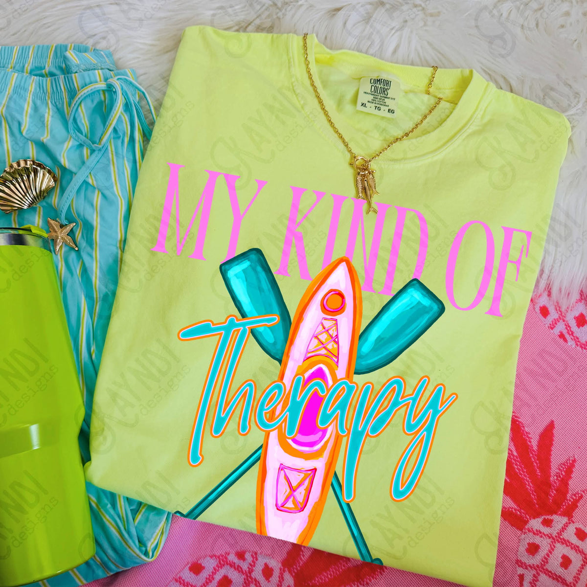 My kind of therapy kayak (Kayndi) DTF Transfer