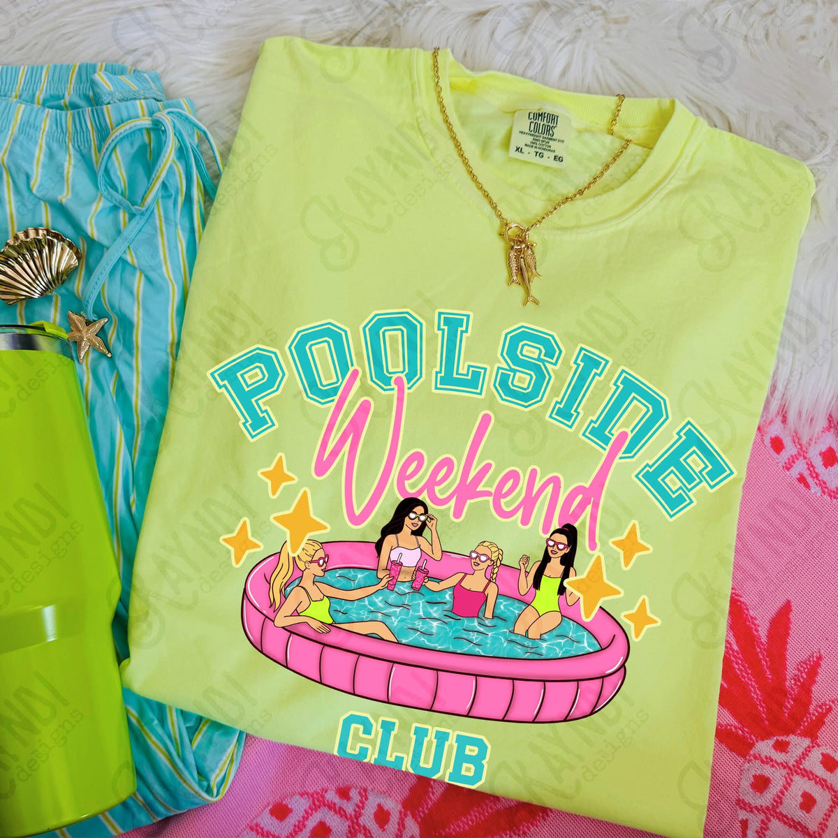 Poolside weekend club (Kayndi) DTF Transfer