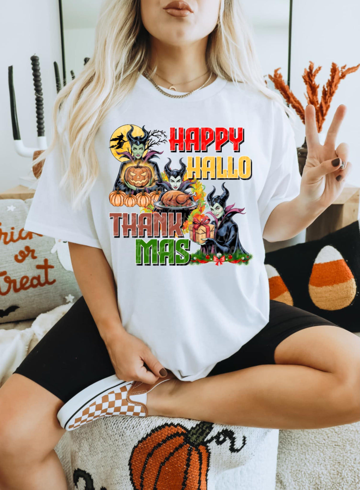 HalloThanksmas evil queen (renewed) DTF transfer