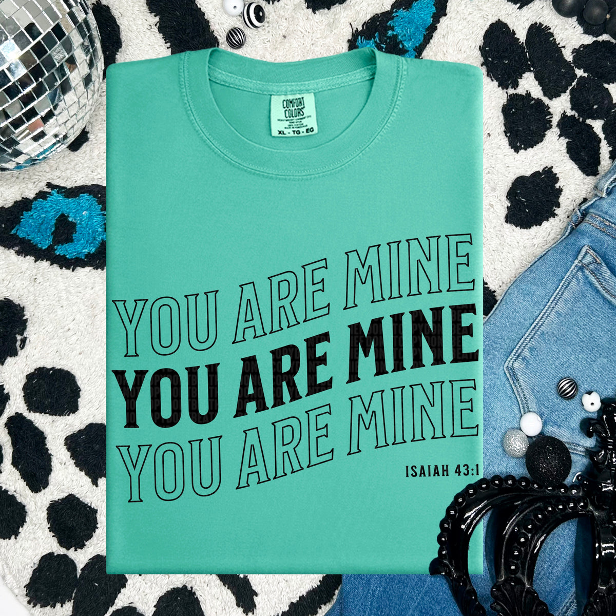 You are mine wavy BLACK 95523 DTF transfer