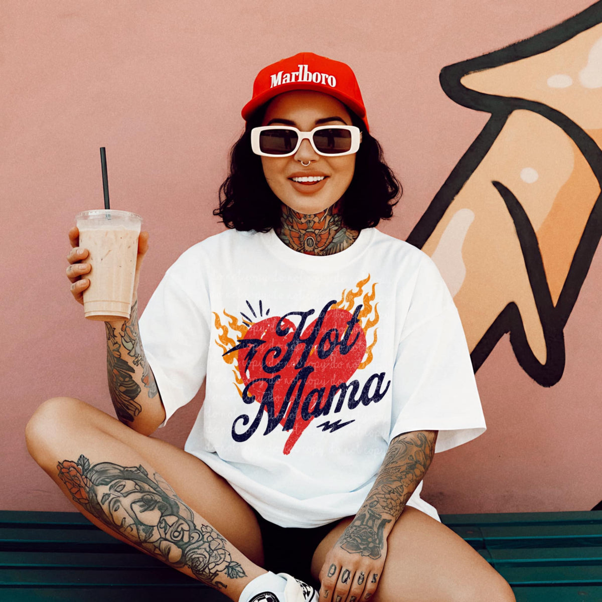 Hot mama heart (MMD) 85255 DTF transfer