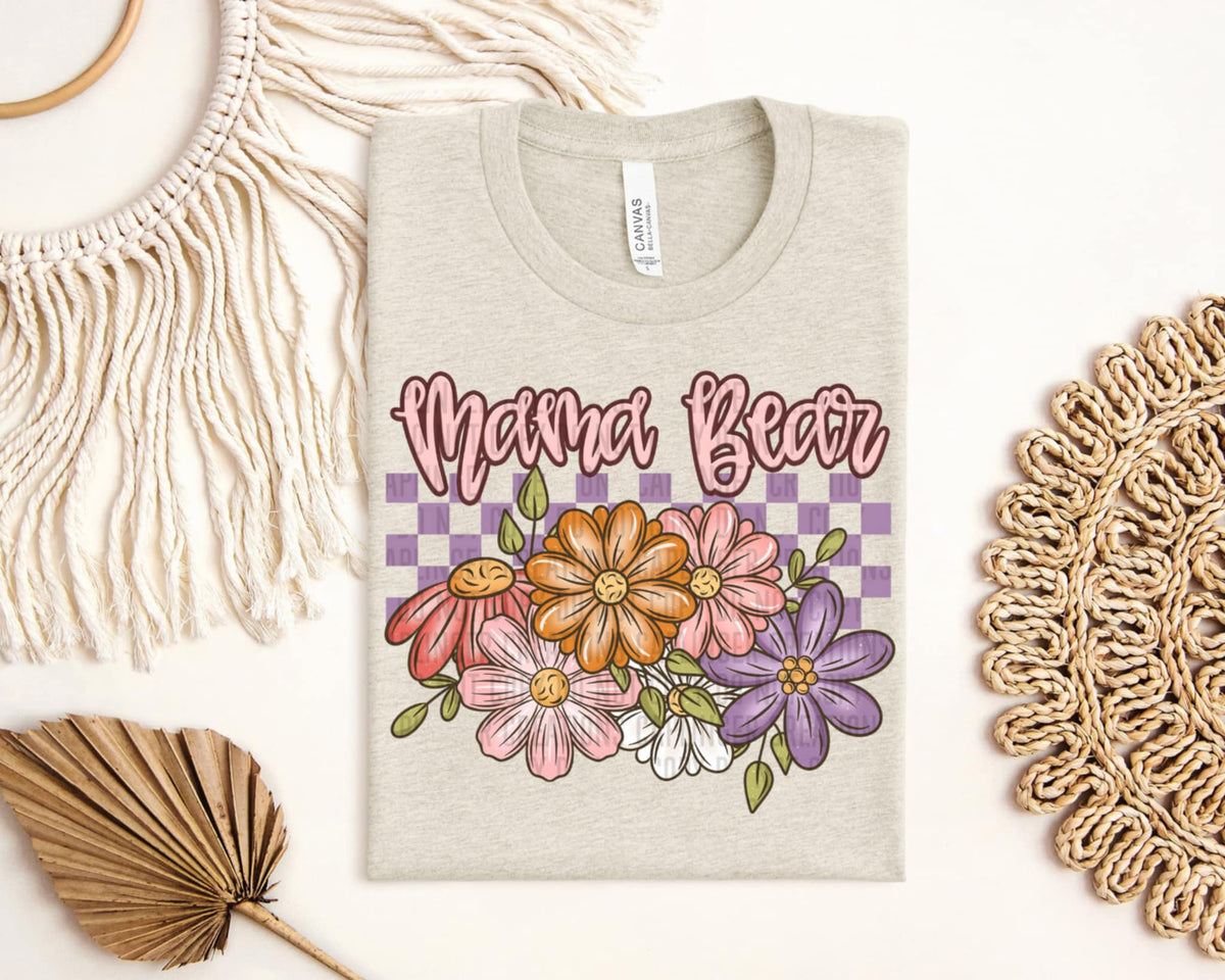 Mama Bear flowers (Caplinger) 92709 DTF transfer