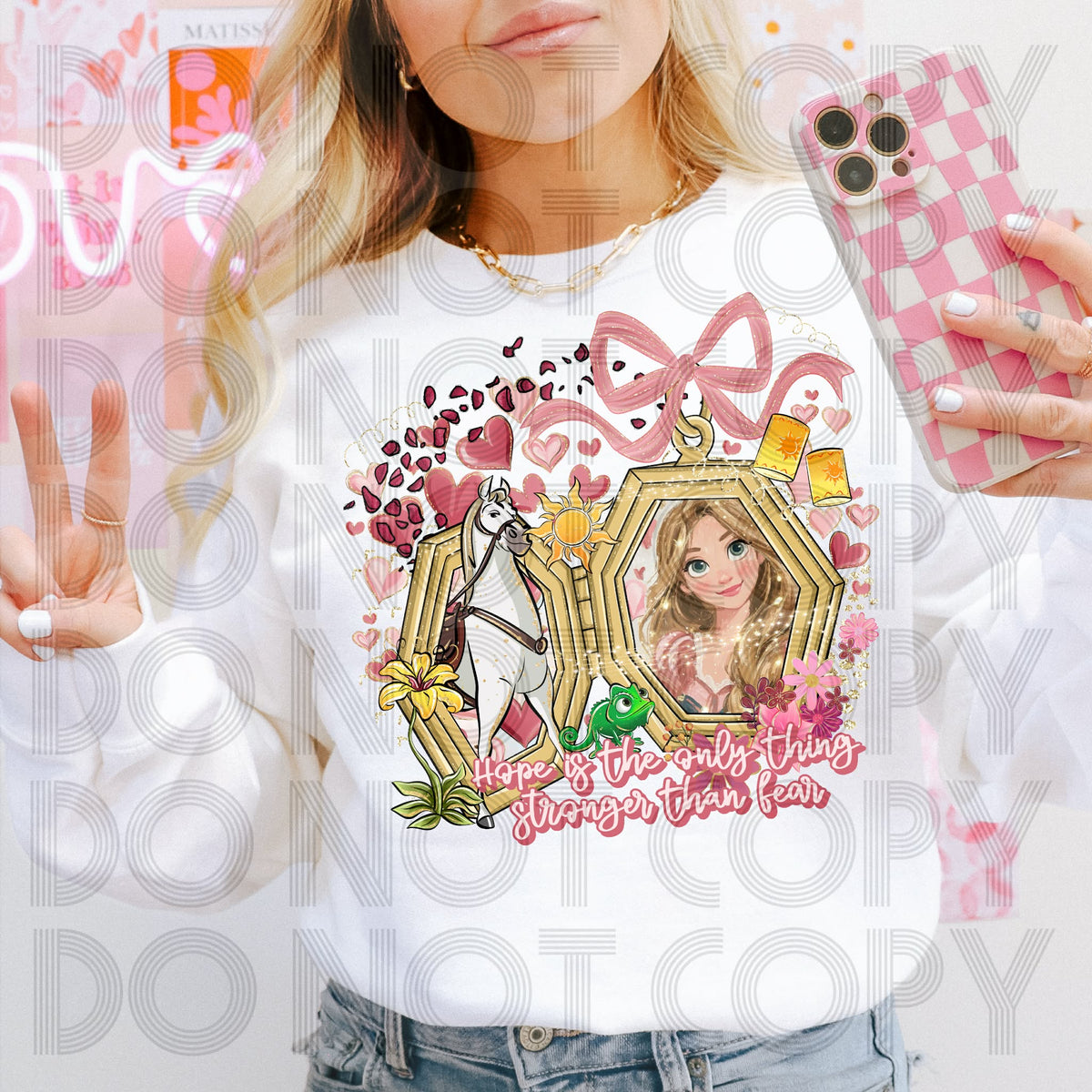 Hope is the only thing locket (renewed) DTF transfer