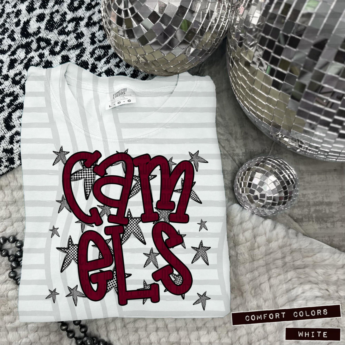 Maroon Staggered Mascots (Caplinger)