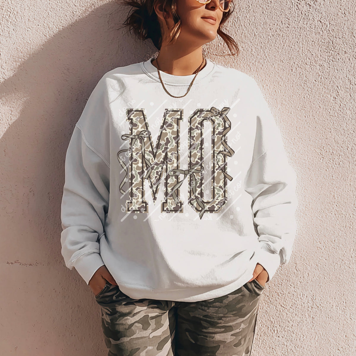 MO camo bow state (scarlow) DTF Transfer