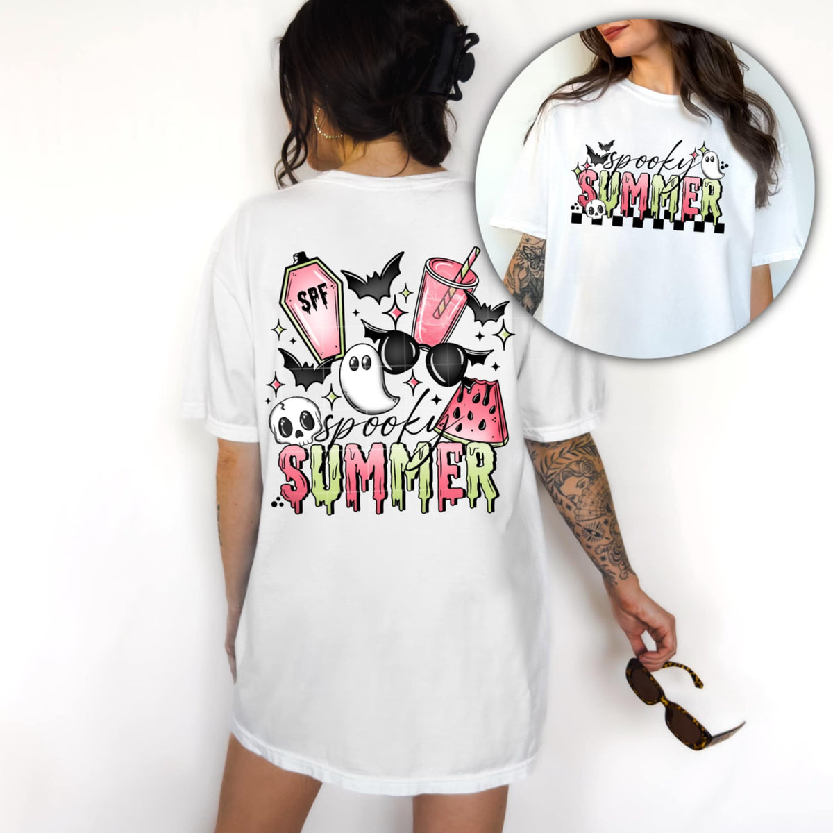Spooky summer BACK (CSC) 98988 DTF transfer