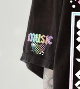 Music white details (CSC) 95712 DTF transfer