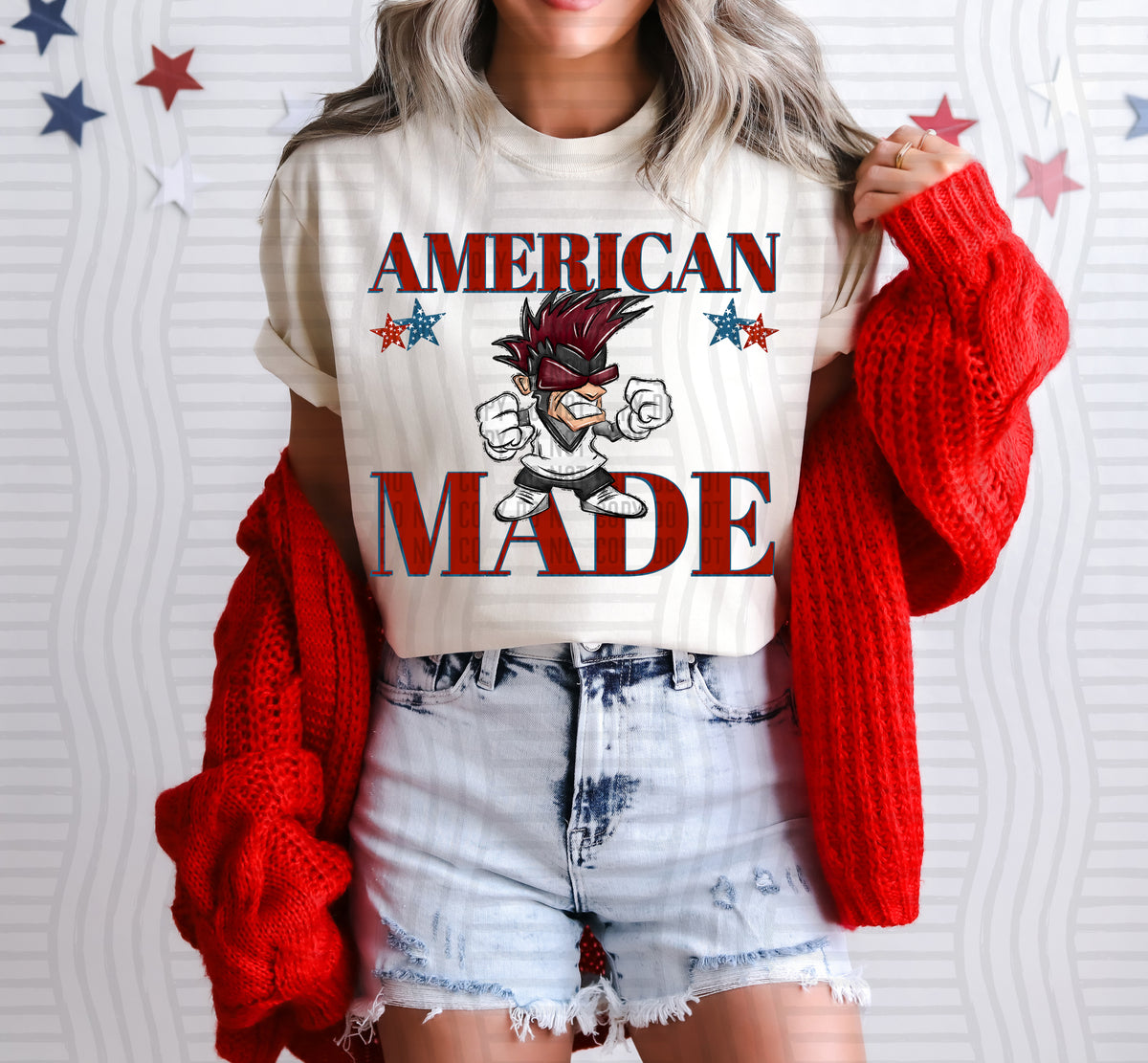 American made Rebels (maroon)(Caplinger) DTF Transfer