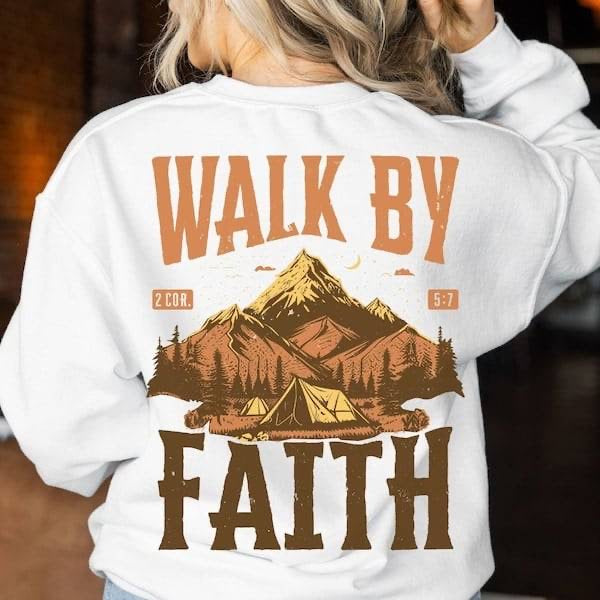 Walk by faith mountains (KARTA) 62958 DTF transfer