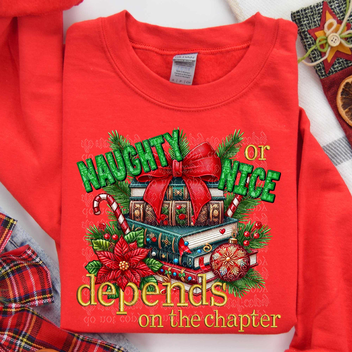 Naughty or nice it depends on the chapter 58620 DTF transfer