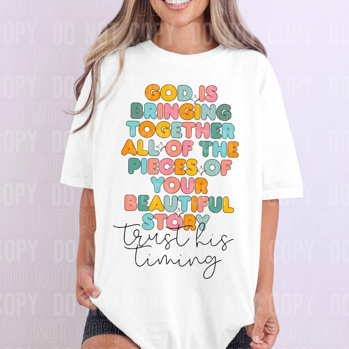 Trust His Timing God SBB DTF transfer