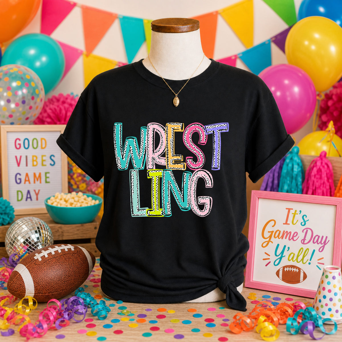 Wrestling Dixie Dot (S&G) DTF transfer
