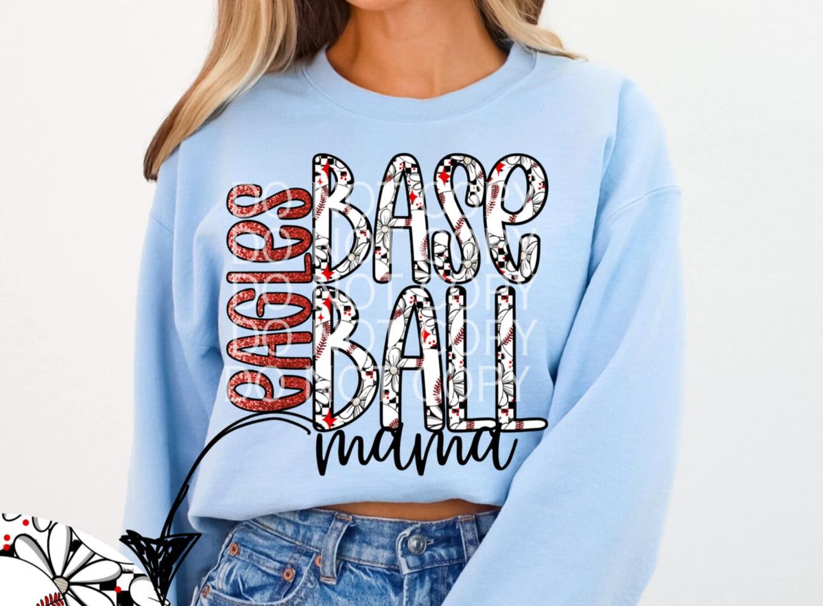 Eagles baseball mama (CSG) 87008 DTF transfer