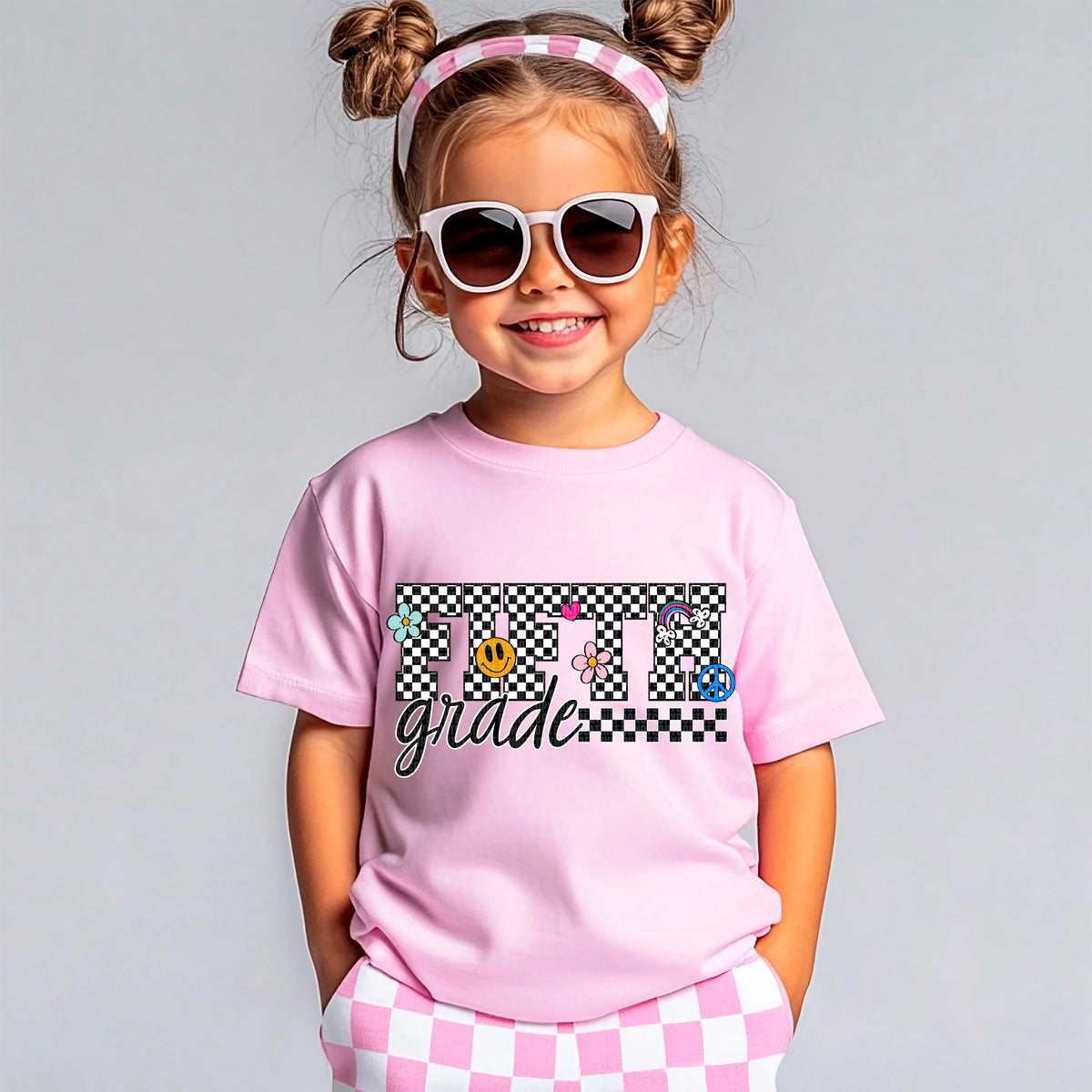 Fifth grade checkered 95149 DTF transfer