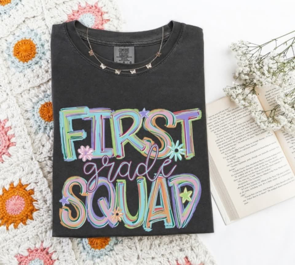 First grade squad brushstroke (S&G) 100400 DTF transfer