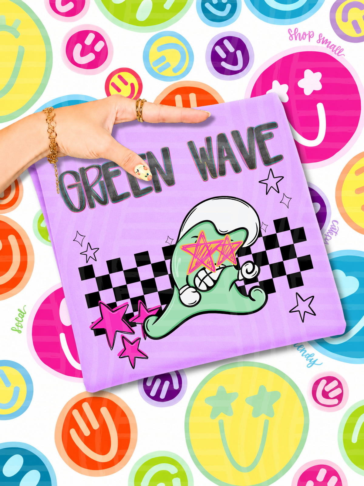 greenwaves starry eyed checks (CAPLINGER) DTF Transfer