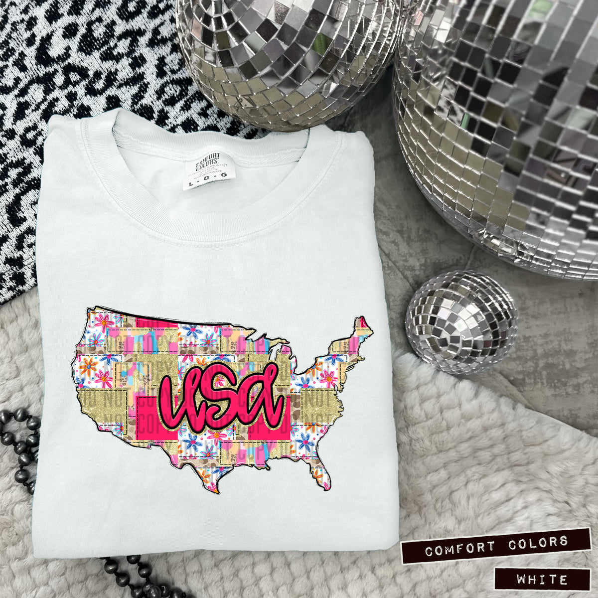 Pink Patch states DTF transfers