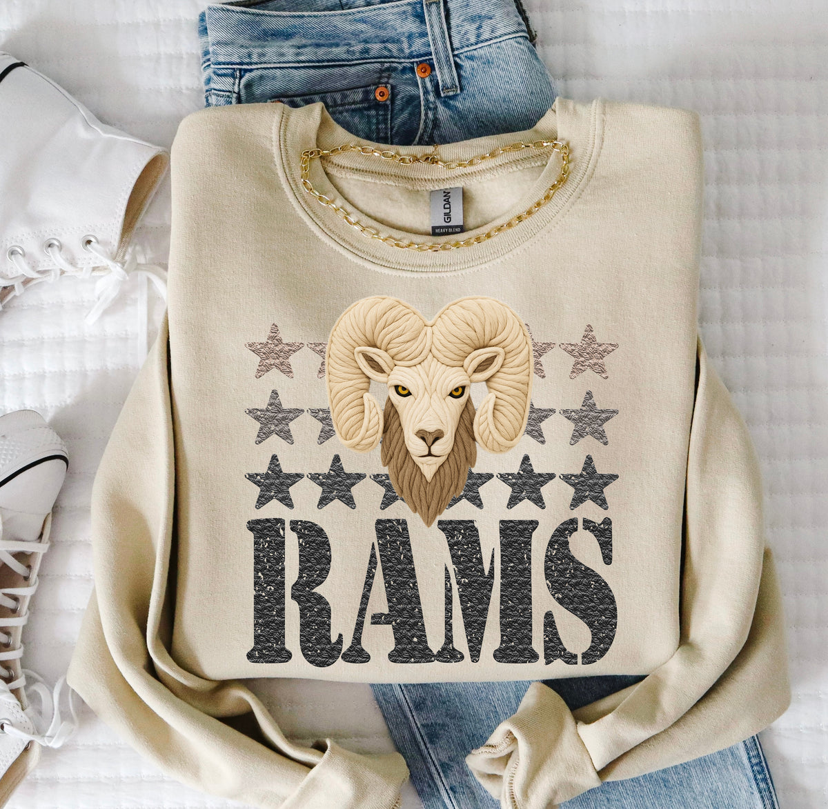 Rams Yarn Mascot (S&G) DTF transfer