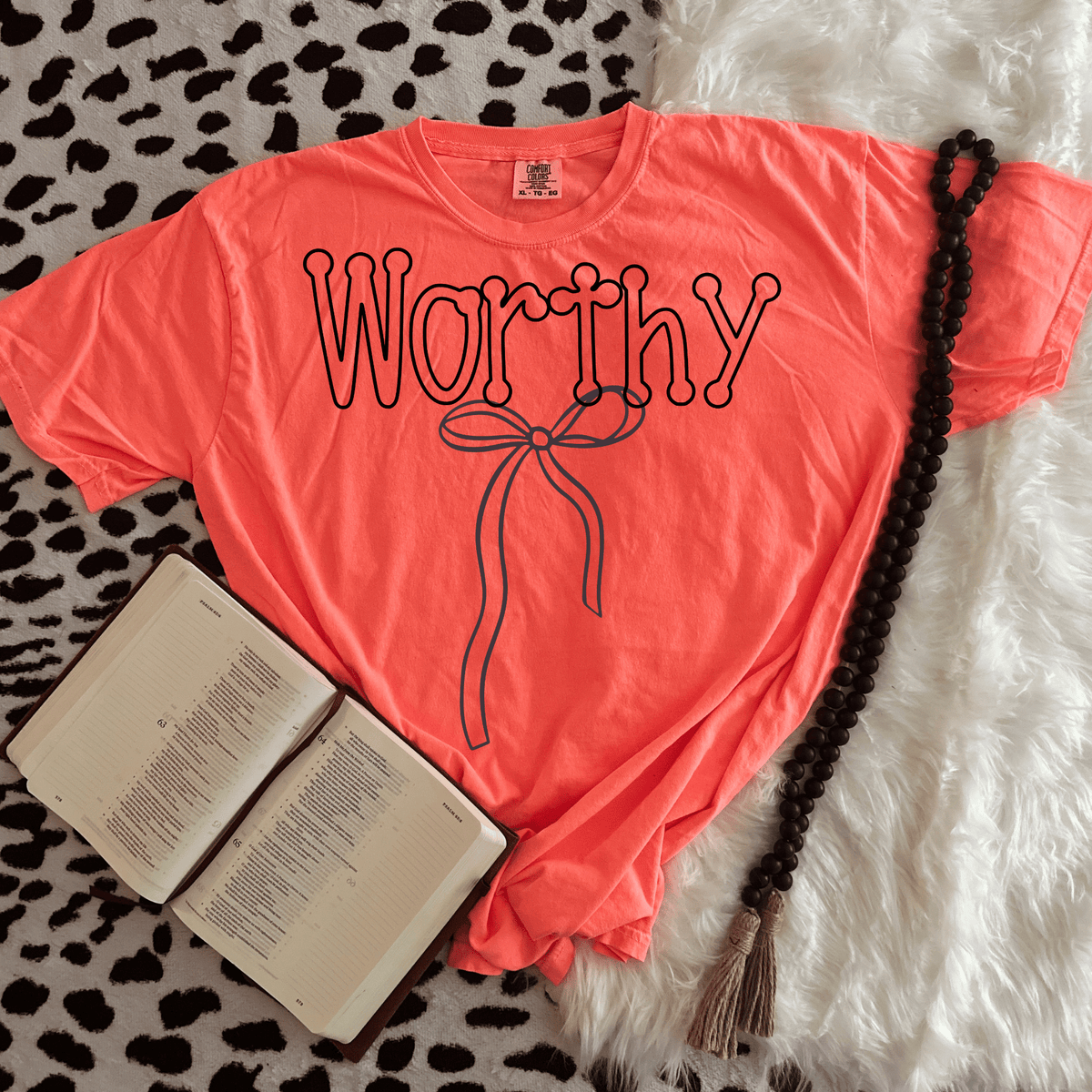 Worthy with bow (c's) DTF Transfer