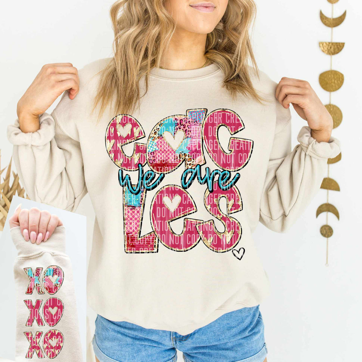 We are eagles valentine filled FRONT (caplinger) 75116 DTF transfer
