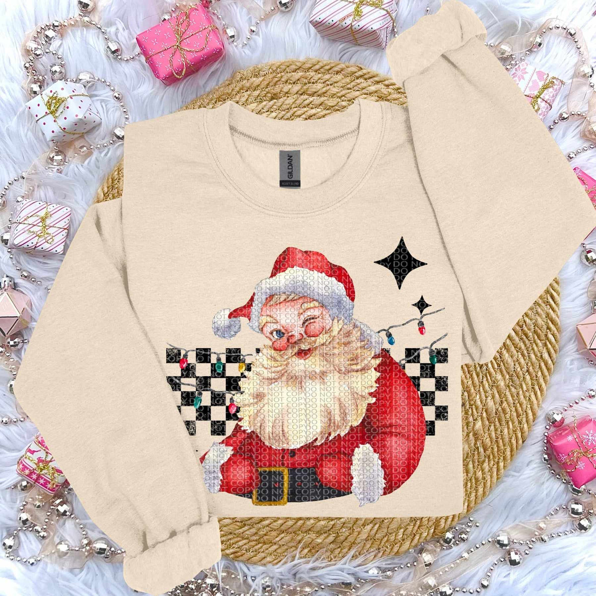 Winking santa (HW) 62008 DTF transfer