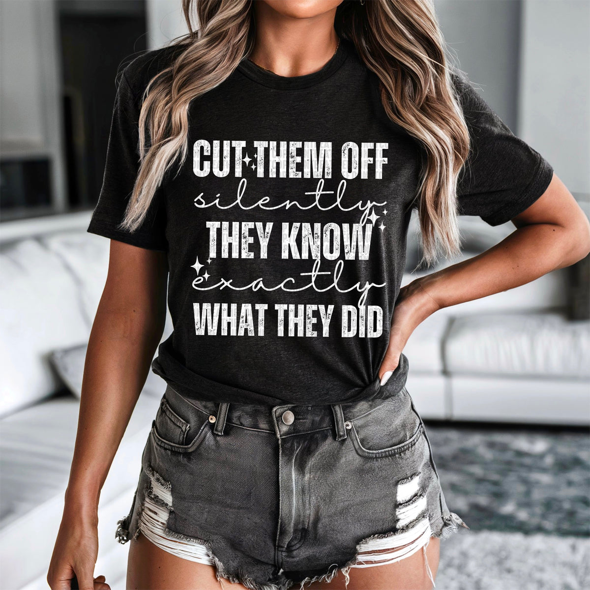 Cut them off silently WHITE 90353 DTF transfer