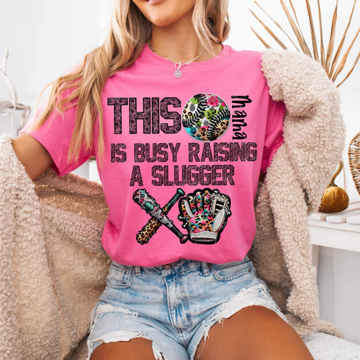 This mama is busy raising a slugger (VIRGO) 92514 DTF transfer