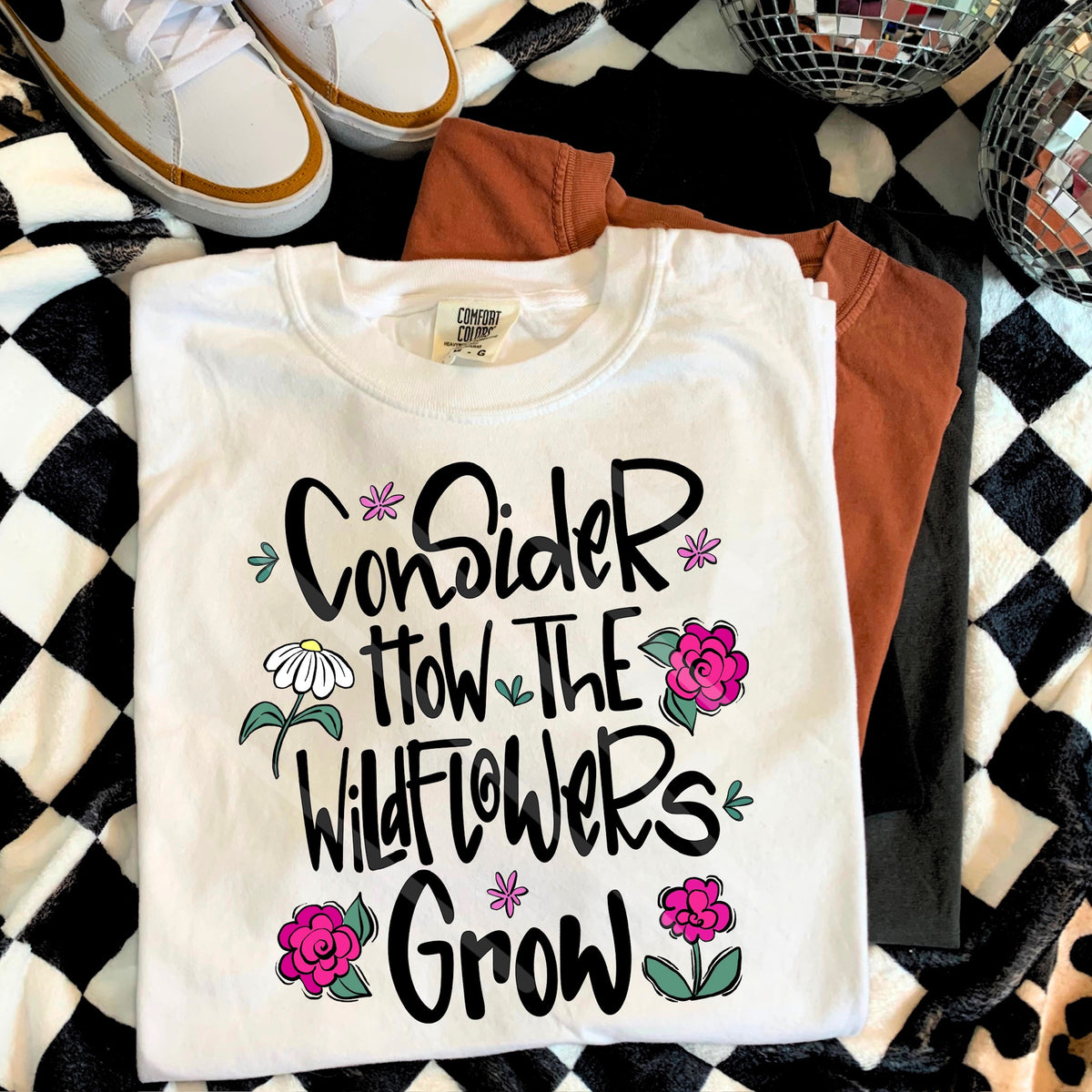 Consider where the wildflowers grow 110616 DTF transfer