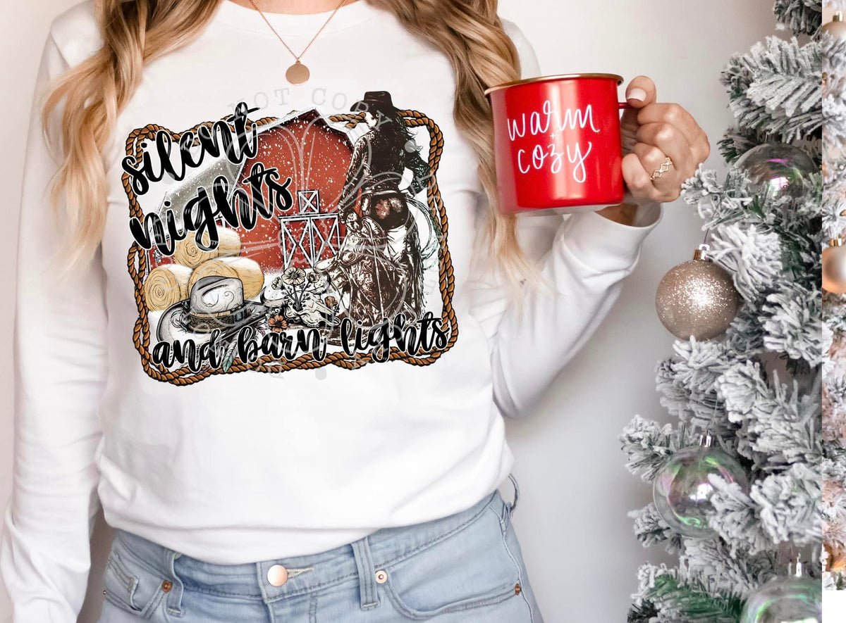 Silent Nights And Barn Lights (FDCD) DTF Transfer