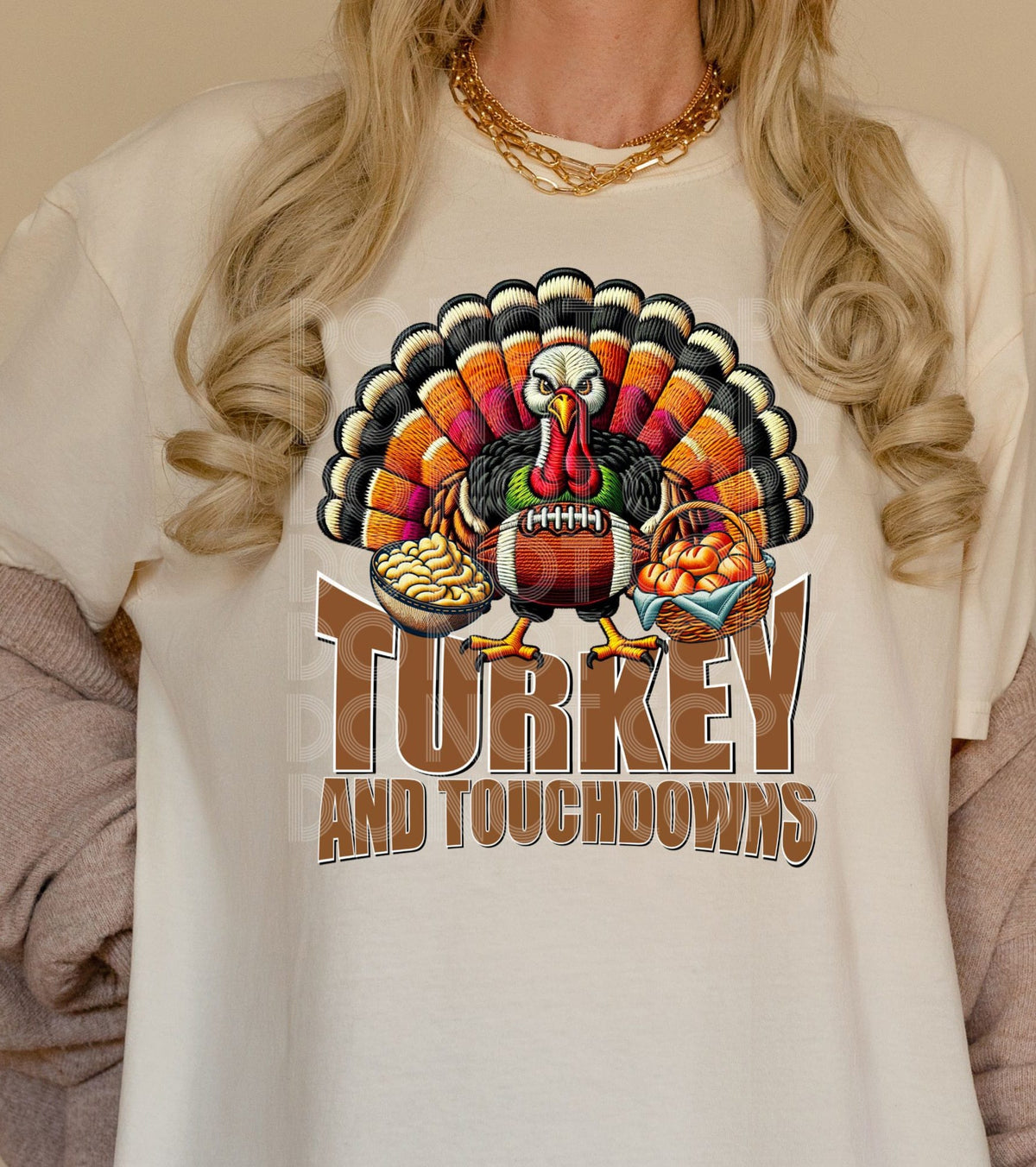 Turkey And Touchdowns (FDCD) DTF Transfer