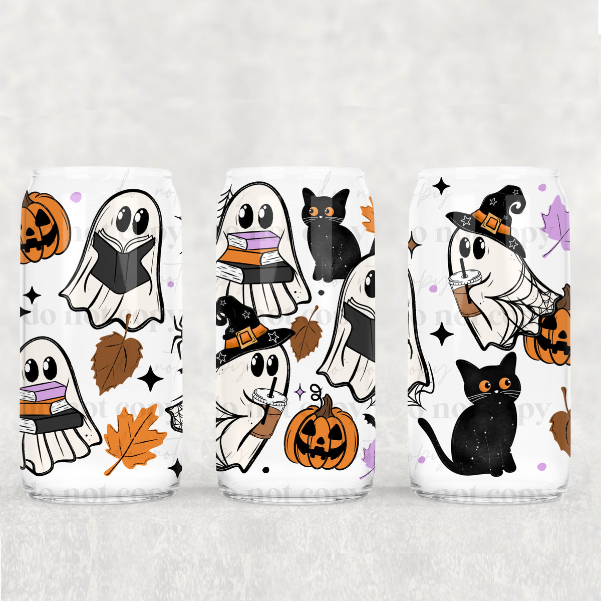Halloween ghosties (CSC) UV DTF WRAP