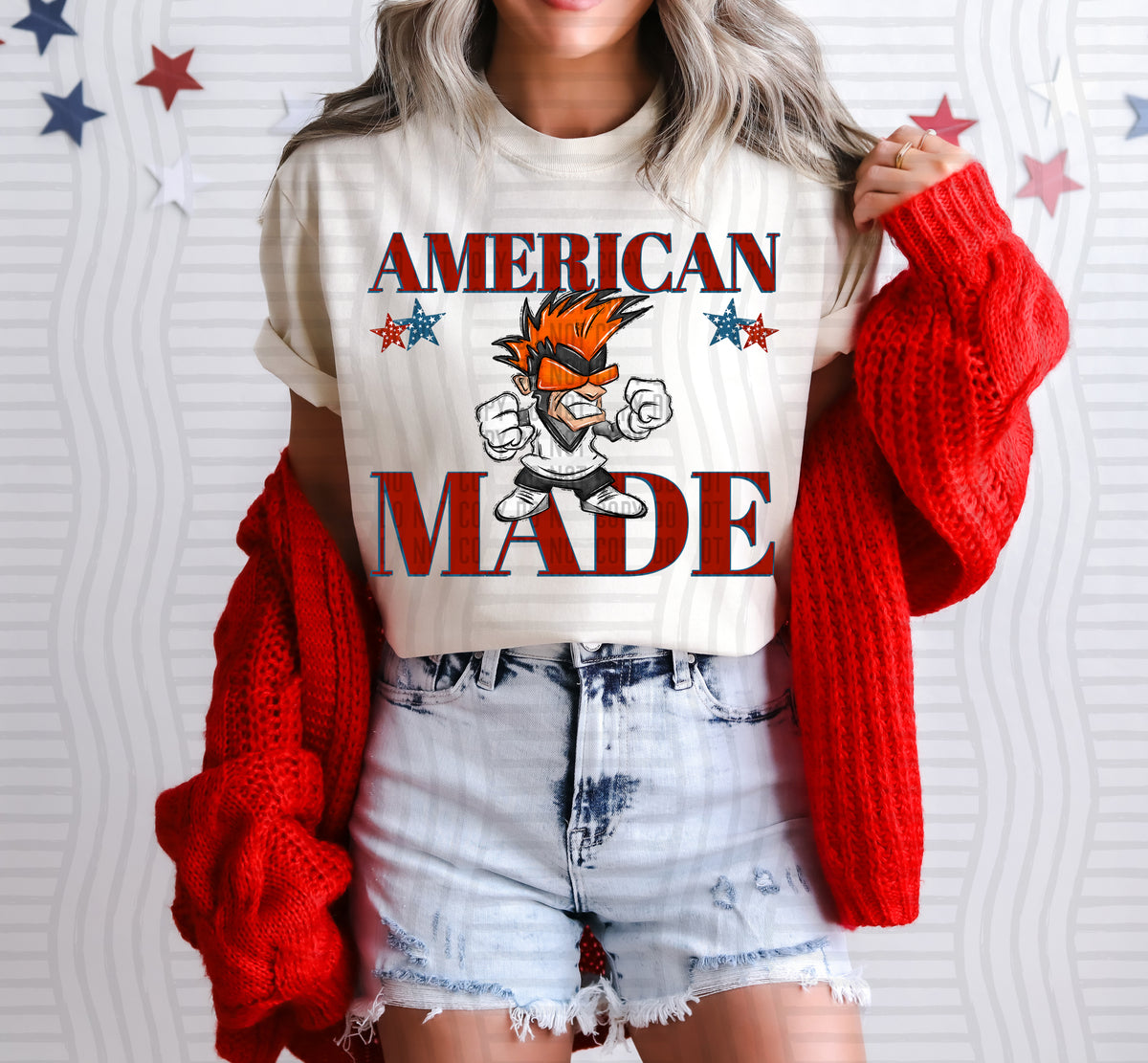 American made Rebels (orange)(Caplinger) DTF Transfer