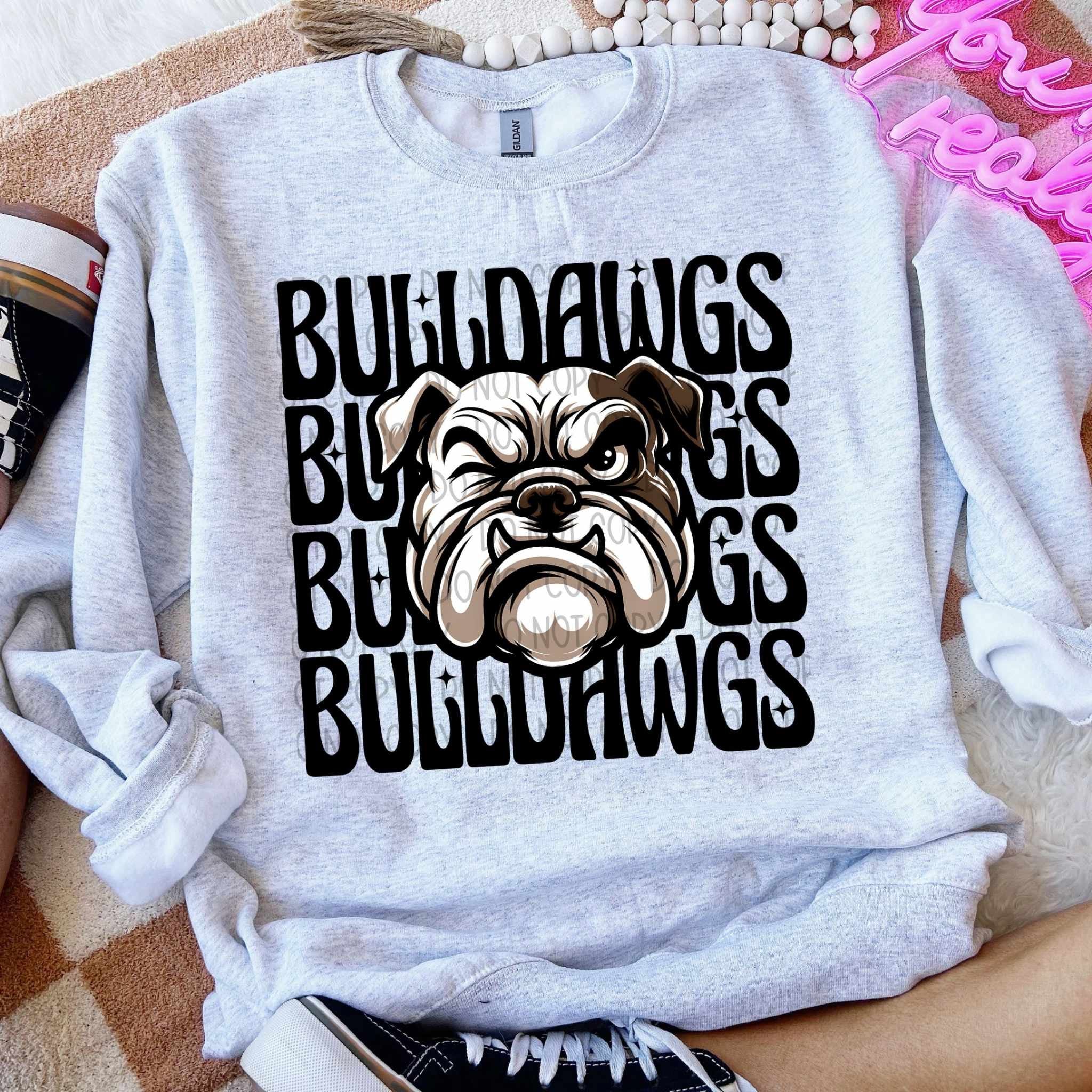 Bulldawgs stacked Winking Mascot SWD 49037 DTF transfer – Mud & Grace ...