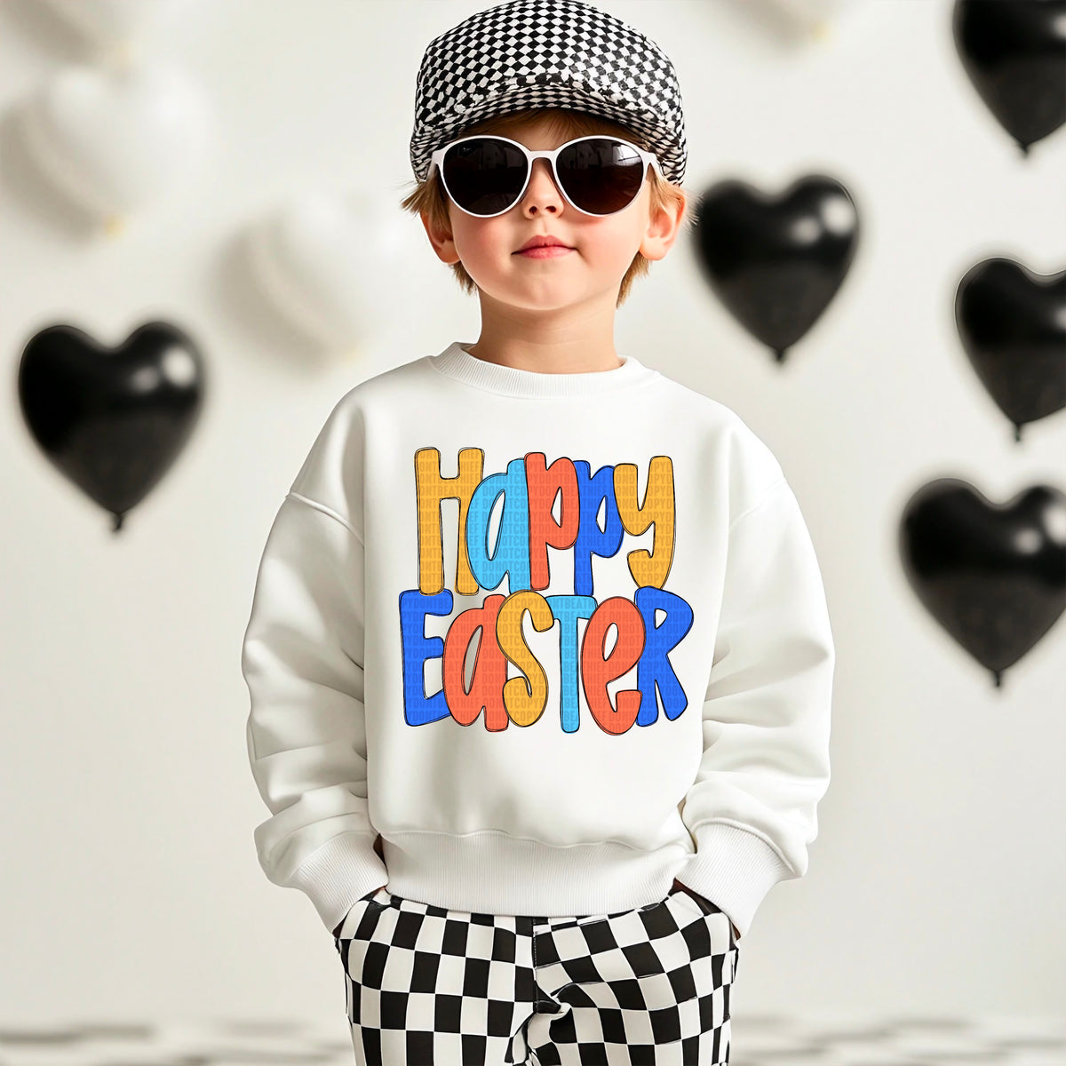 Happy Easter yellow H 90425 DTF transfer