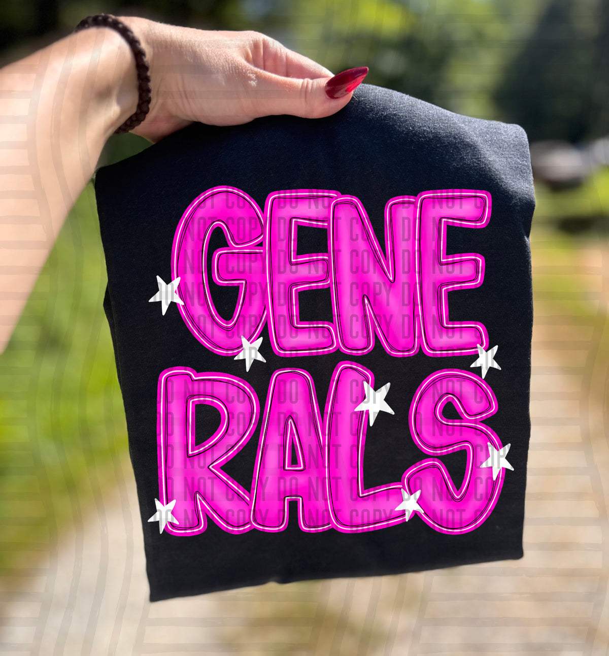 Generals Pink And Preppy Split 112892 DTF transfer