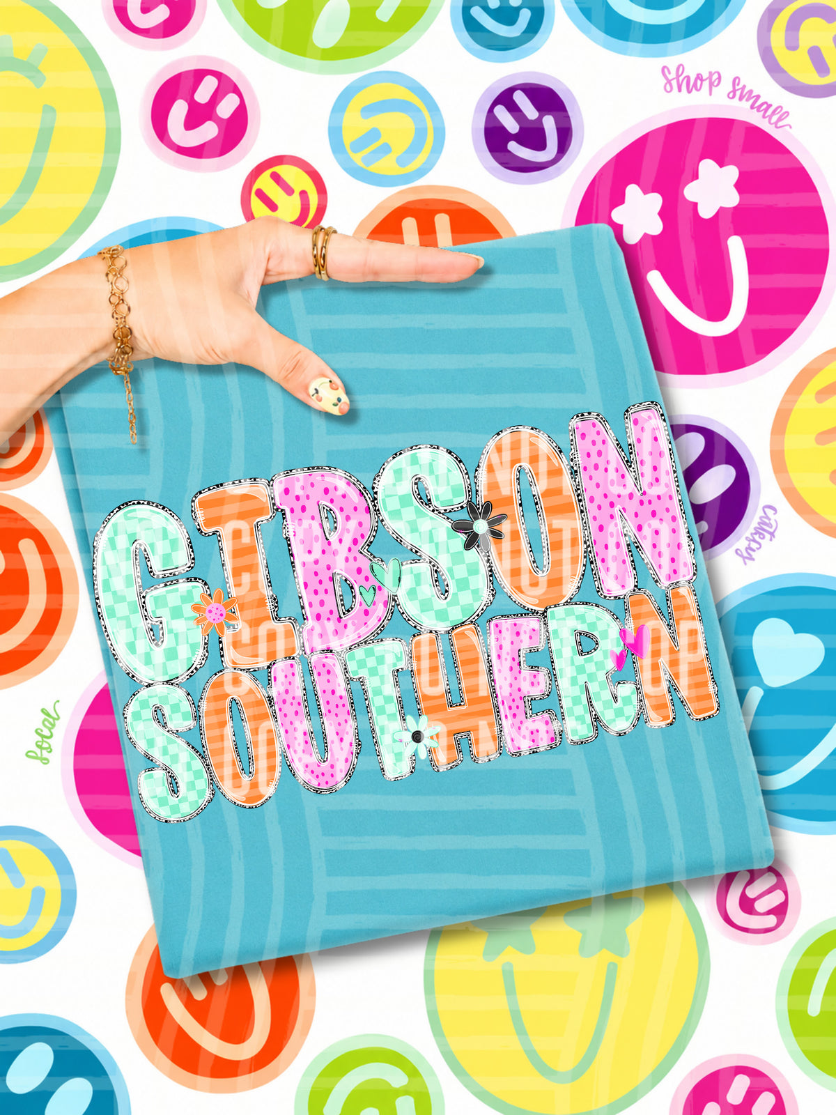 gibson southern 22 happy blooms (caplinger) DTF transfer
