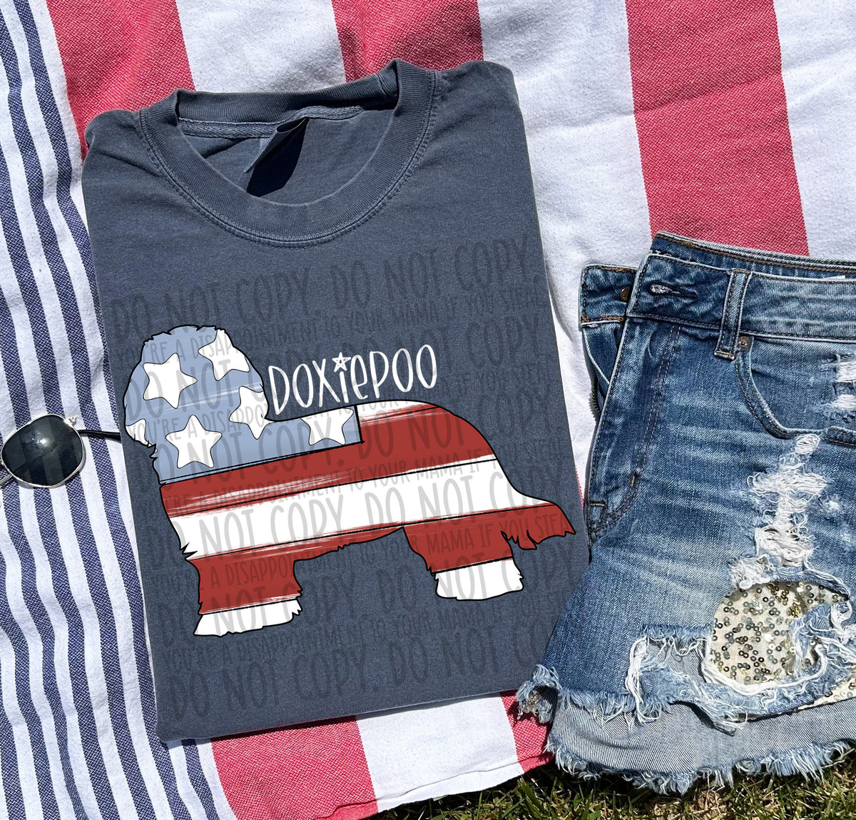 DOXIE POO  white (SWD) DTF transfer