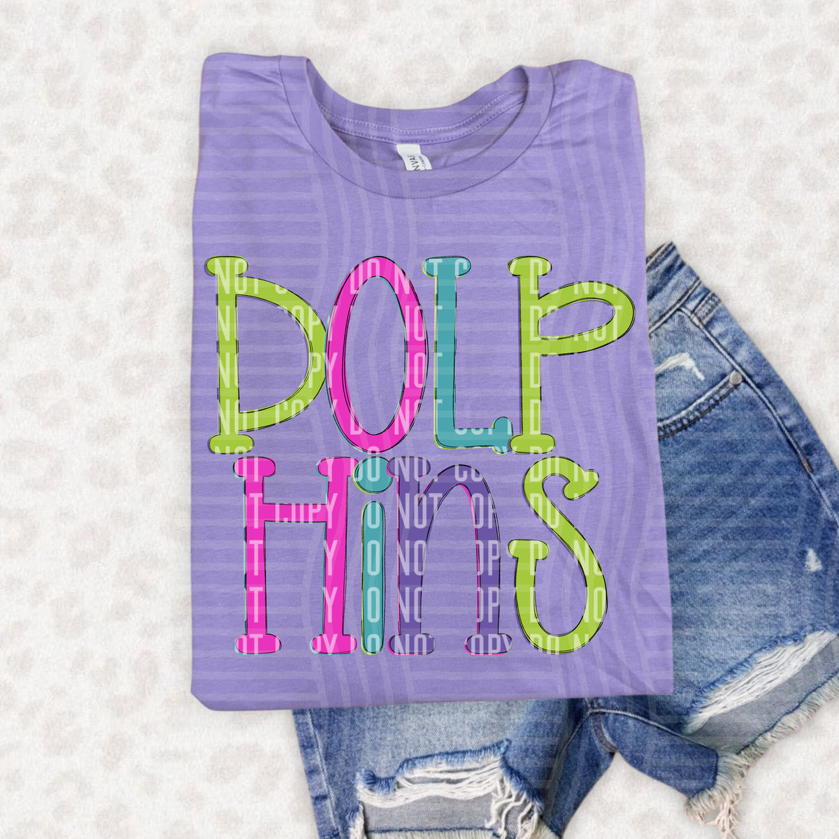 dolphins rainbow bold stacked (caplinger)